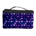 Hearts Butterflies Blue Cosmetic Storage Case View1