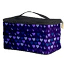 Hearts Butterflies Blue Cosmetic Storage Case View3