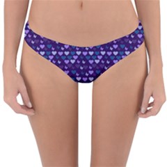 Hearts Butterflies Blue Reversible Hipster Bikini Bottoms by snowwhitegirl