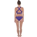 Hearts Butterflies Blue Cross Back Hipster Bikini Set View2