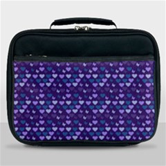 Hearts Butterflies Blue Lunch Bag by snowwhitegirl