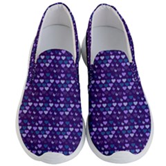 Hearts Butterflies Blue Men s Lightweight Slip Ons by snowwhitegirl