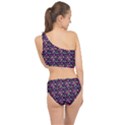 Hearts Butterflies Blue Pink Spliced Up Two Piece Swimsuit View2