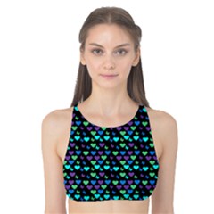 Hearts Butterflies Black Tank Bikini Top by snowwhitegirl