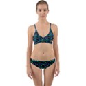 Hearts Butterflies Black Wrap Around Bikini Set View1