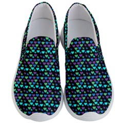 Hearts Butterflies Black Men s Lightweight Slip Ons by snowwhitegirl