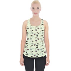 Heart Cherries Mint Piece Up Tank Top by snowwhitegirl