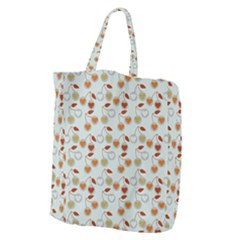 Heart Cherries Grey Giant Grocery Tote by snowwhitegirl