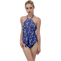 Heart Cherries Blue Go With The Flow One Piece Swimsuit