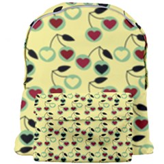 Yellow Heart Cherries Giant Full Print Backpack by snowwhitegirl