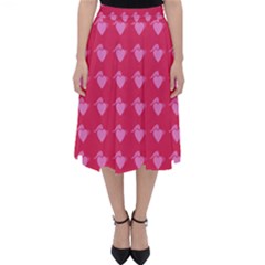 Punk Heart Pink Folding Skater Skirt by snowwhitegirl