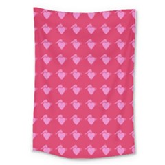 Punk Heart Pink Large Tapestry by snowwhitegirl