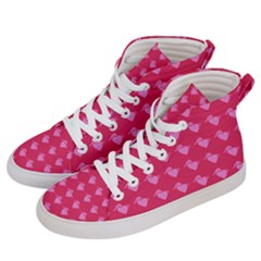 Punk Heart Pink Women s Hi-top Skate Sneakers by snowwhitegirl