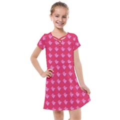 Punk Heart Pink Kids  Cross Web Dress