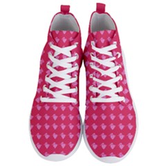 Punk Heart Pink Men s Lightweight High Top Sneakers by snowwhitegirl