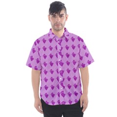 Punk Heart Violet Men s Short Sleeve Shirt