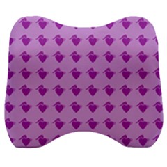 Punk Heart Violet Velour Head Support Cushion