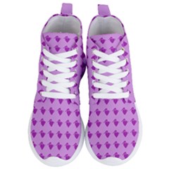 Punk Heart Violet Women s Lightweight High Top Sneakers by snowwhitegirl