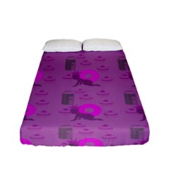 Punk Baby Violet Fitted Sheet (full/ Double Size) by snowwhitegirl