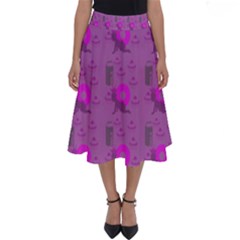 Punk Baby Violet Perfect Length Midi Skirt by snowwhitegirl