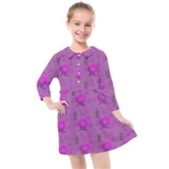 Punk Baby Violet Kids  Quarter Sleeve Shirt Dress