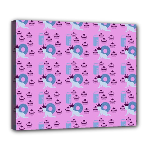 Punk Baby Pink Deluxe Canvas 24  X 20   by snowwhitegirl