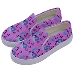 Punk Baby Pink Kids  Canvas Slip Ons by snowwhitegirl