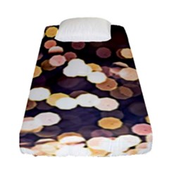 Bright Light Pattern Fitted Sheet (single Size) by FunnyCow