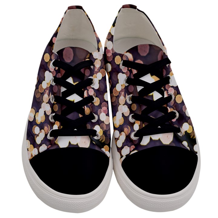 Bright Light Pattern Men s Low Top Canvas Sneakers