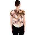 Warm Color Brown Light Pattern Crew Neck Crop Top View2