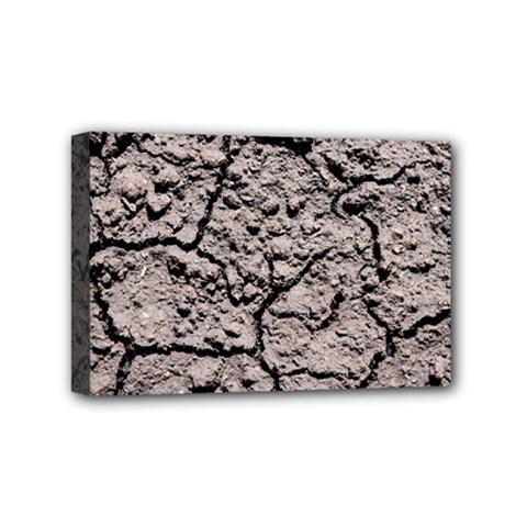 Earth  Dark Soil With Cracks Mini Canvas 6  X 4  by FunnyCow