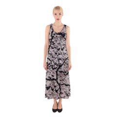 Earth  Dark Soil With Cracks Sleeveless Maxi Dress by FunnyCow