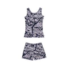 Earth  Dark Soil With Cracks Kid s Boyleg Swimsuit