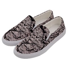 Earth  Dark Soil With Cracks Men s Canvas Slip Ons by FunnyCow