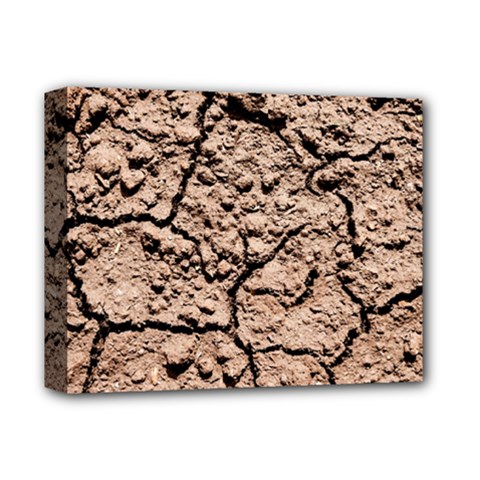 Earth  Light Brown Wet Soil Deluxe Canvas 14  X 11  by FunnyCow