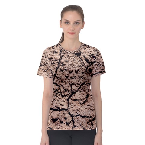 Earth  Light Brown Wet Soil Women s Sport Mesh Tee by FunnyCow