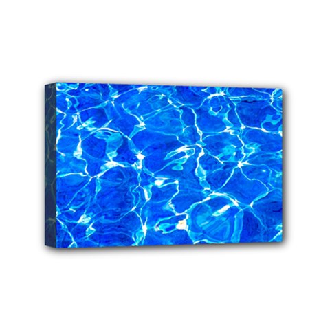 Blue Clear Water Texture Mini Canvas 6  X 4  by FunnyCow