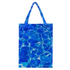 Blue Clear Water Texture Classic Tote Bag