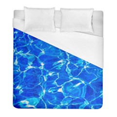 Blue Clear Water Texture Duvet Cover (full/ Double Size) by FunnyCow