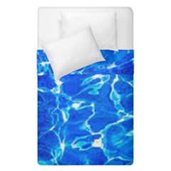 Blue Clear Water Texture Duvet Cover Double Side (single Size) by FunnyCow