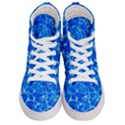 Blue Clear Water Texture Women s Hi-Top Skate Sneakers View1