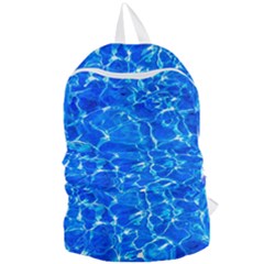 Blue Clear Water Texture Foldable Lightweight Backpack by FunnyCow