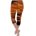 Liquid Gold Capri Yoga Leggings View4