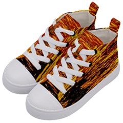 Liquid Gold Kid s Mid-top Canvas Sneakers by FunnyCow