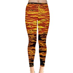 Liquid Gold Inside Out Leggings by FunnyCow