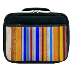 Colorful Wood And Metal Pattern Lunch Bag