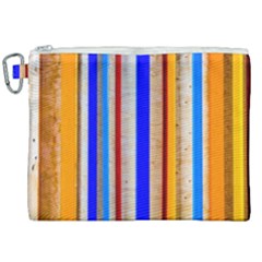 Colorful Wood And Metal Pattern Canvas Cosmetic Bag (xxl) by FunnyCow