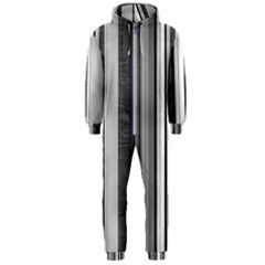 Shades Of Grey Wood And Metal Hooded Jumpsuit (men)  by FunnyCow