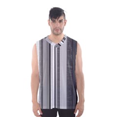 Shades Of Grey Wood And Metal Men s Basketball Tank Top by FunnyCow