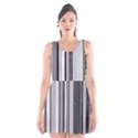 Shades Of Grey Wood And Metal Scoop Neck Skater Dress View1